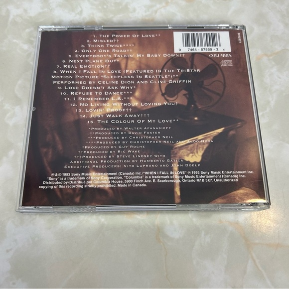 Celine Dion - The Colour of My Love CD 1993 - Picture 2 of 7